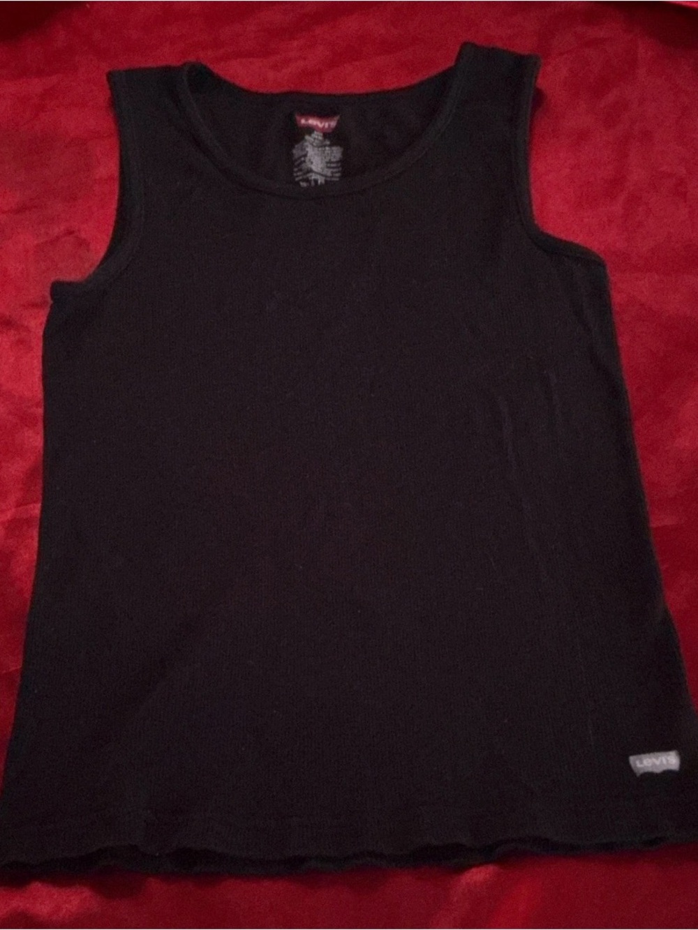 Levi's Black Ribbed Sleeveless Tank